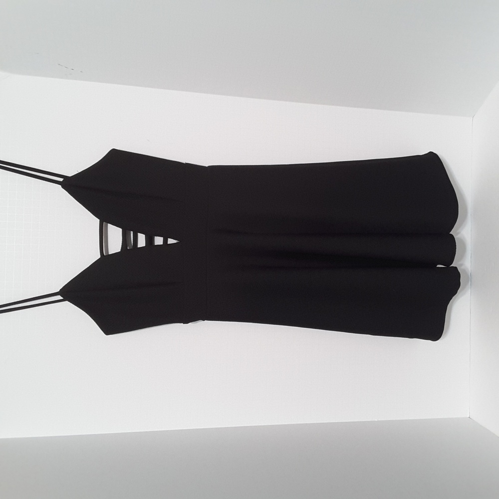 Black Charlotte Russe Strappy Sexy Dress sz XS